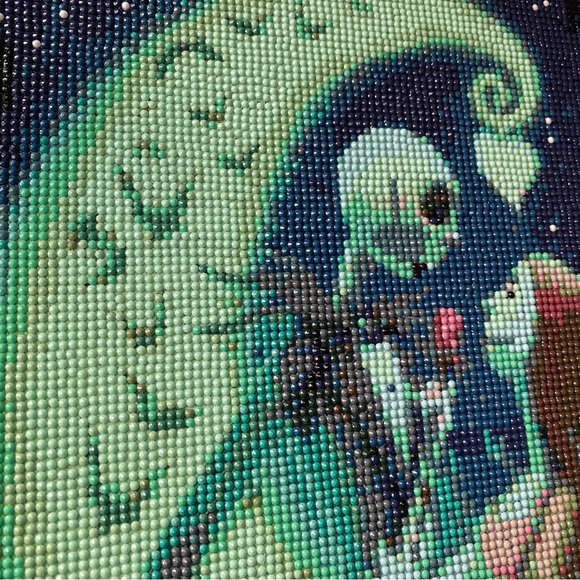 NWT! Jack and Sally- Love Never Dies Diamond Art on Canvas 11”x 17”x 3/4” - Picture 10 of 14